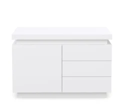 Sideboard LED GIANNI 110 x 75 cm weiss
