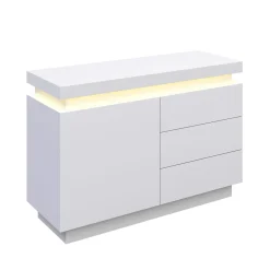 Sideboard LED GIANNI 110 x 75 cm weiss