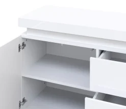 Sideboard LED GIANNI 110 x 75 cm weiss