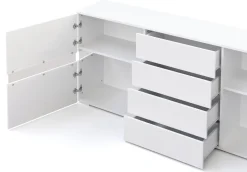 Sideboard LED TANA 177 x 72 cm weiss