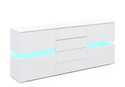 Sideboard LED TANA 177 x 72 cm weiss