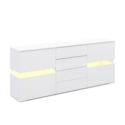 Sideboard LED TANA 177 x 72 cm weiss