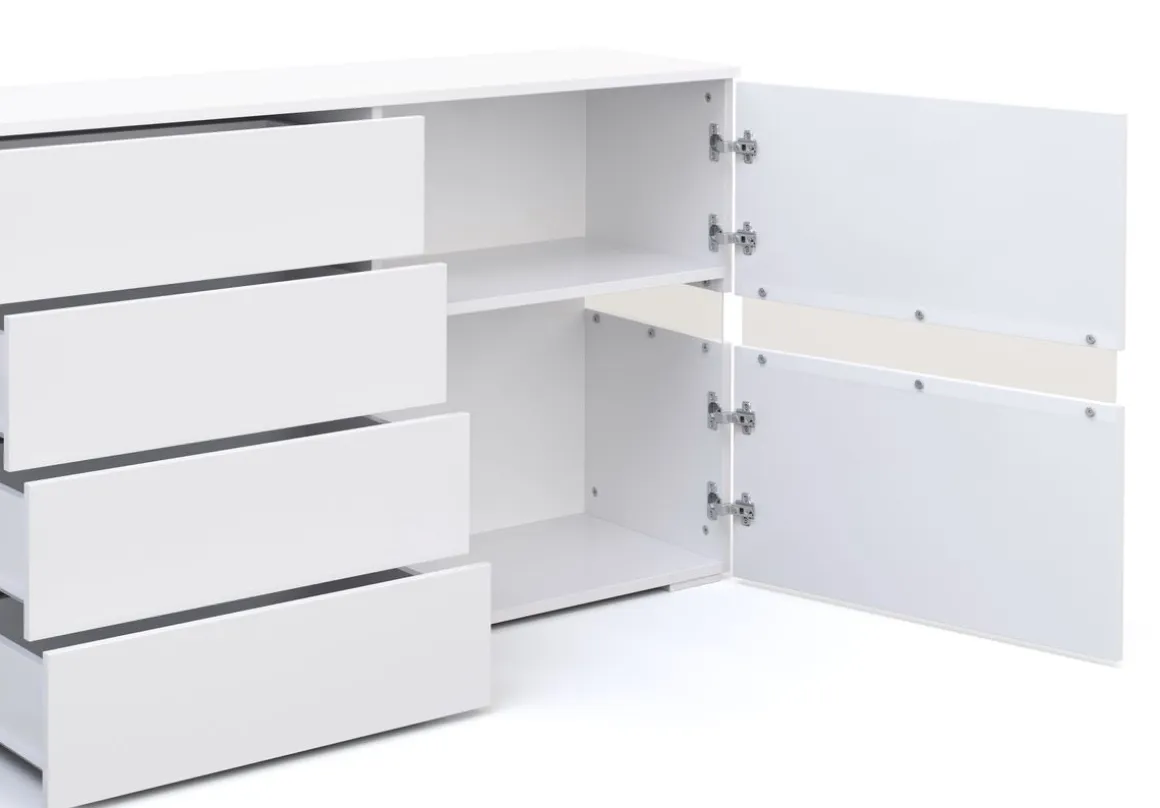 Sideboard LED TANA 177 x 72 cm weiss
