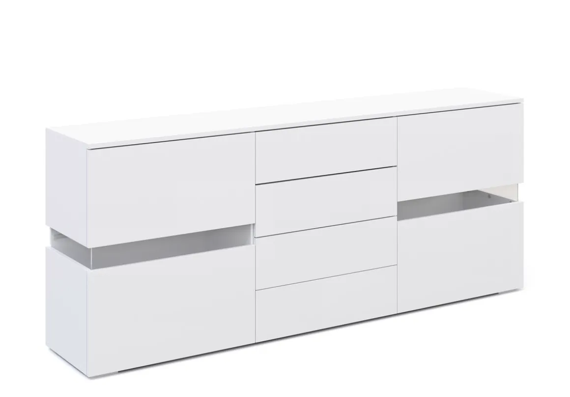 Sideboard LED TANA 177 x 72 cm weiss