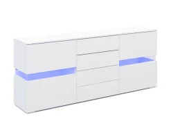 Sideboard LED TANA 177 x 72 cm weiss