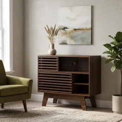Sideboard LONGDA 79 x 69 cm braun