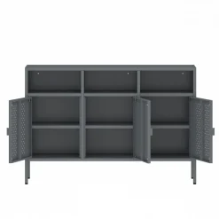 Sideboard Metall AMET 119 x 80 cm grau