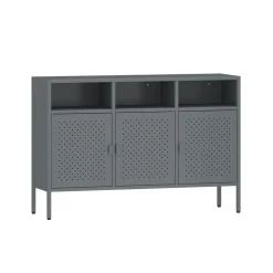 Sideboard Metall AMET 119 x 80 cm grau