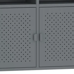 Sideboard Metall AMET 119 x 80 cm grau