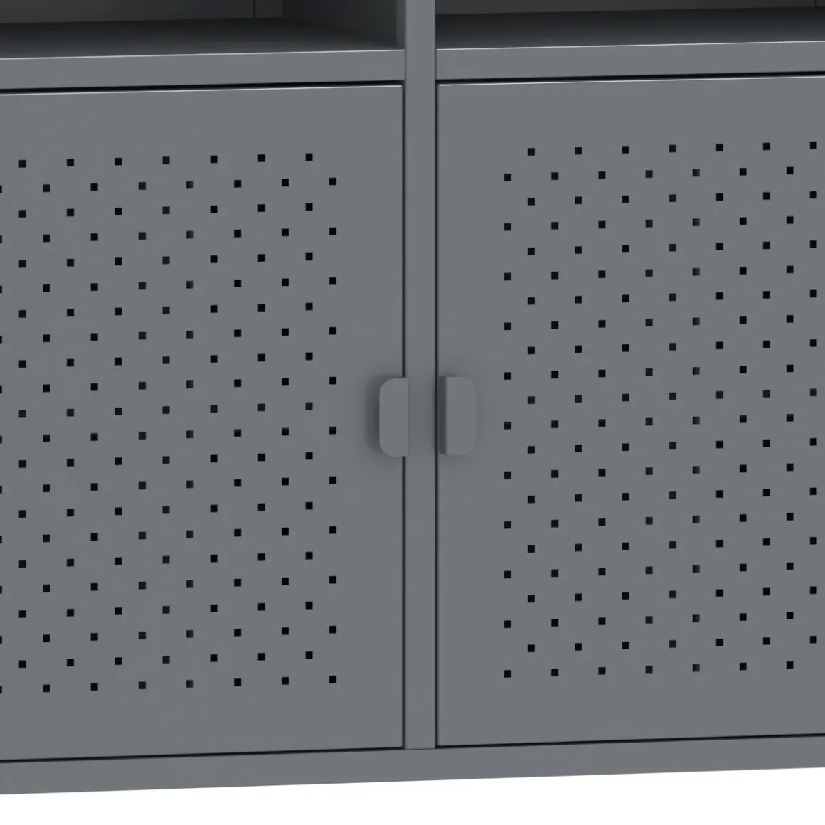 Sideboard Metall AMET 119 x 80 cm grau