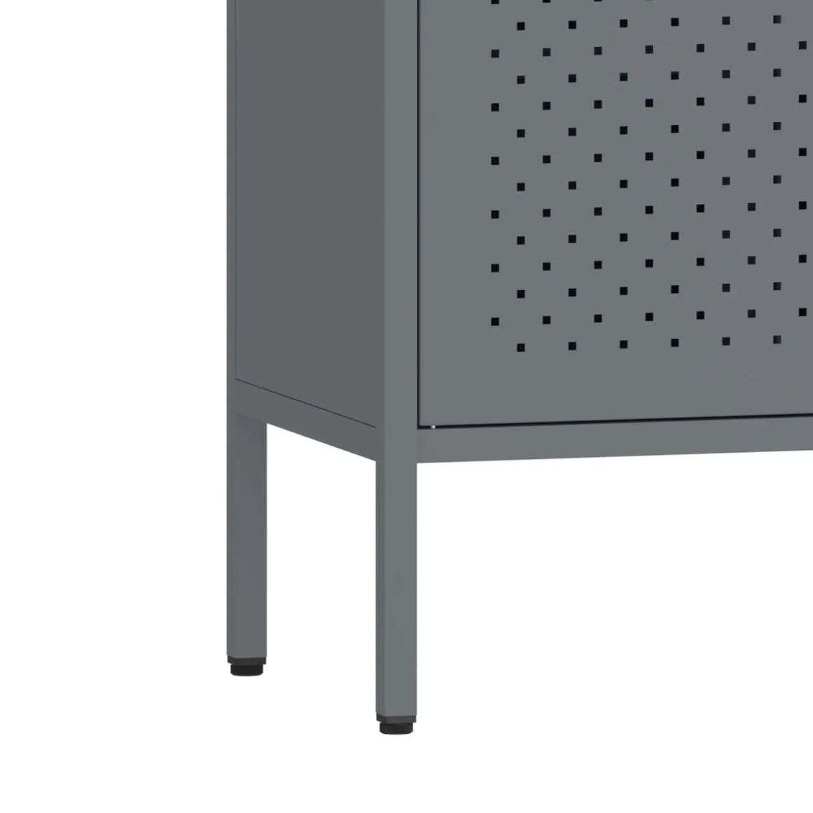 Sideboard Metall AMET 119 x 80 cm grau