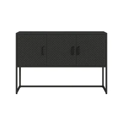 Sideboard Metall AMET 120 x 80 cm schwarz