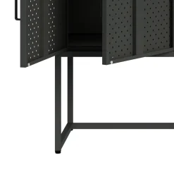 Sideboard Metall AMET 120 x 80 cm schwarz