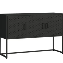 Sideboard Metall AMET 120 x 80 cm schwarz