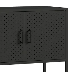 Sideboard Metall AMET 120 x 80 cm schwarz