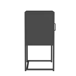 Sideboard Metall AMET 82 x 80 cm schwarz