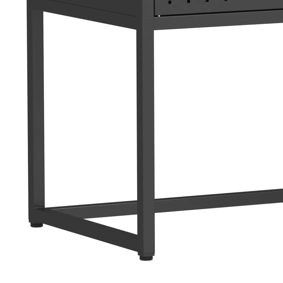Sideboard Metall AMET 82 x 80 cm schwarz