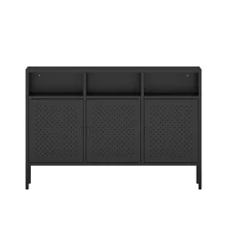 Sideboard Metall AMET 119 x 80 cm schwarz