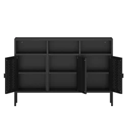 Sideboard Metall AMET 119 x 80 cm schwarz