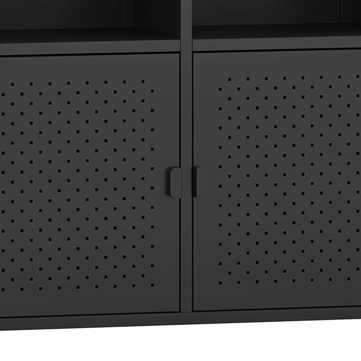 Sideboard Metall AMET 119 x 80 cm schwarz