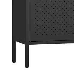 Sideboard Metall AMET 119 x 80 cm schwarz