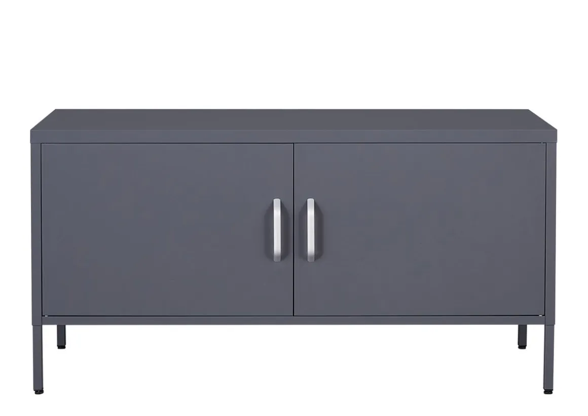 Sideboard Metall KLAUS 115 x 59 cm anthrazit