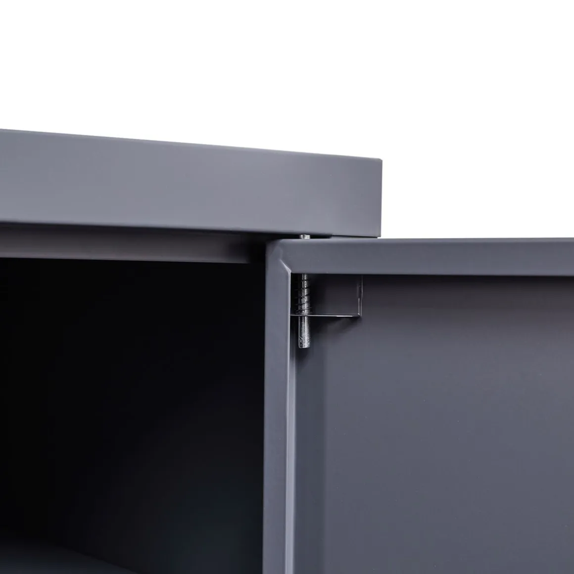 Sideboard Metall KLAUS 115 x 59 cm anthrazit