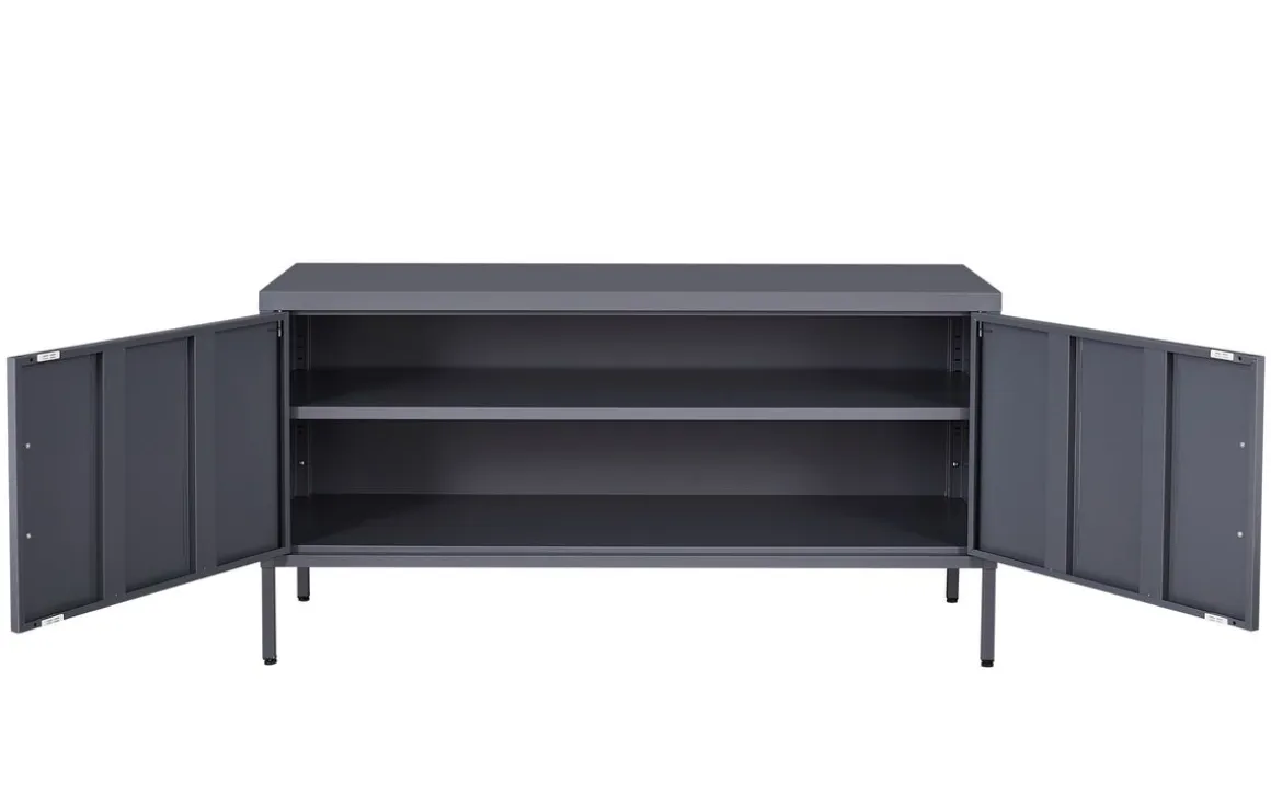 Sideboard Metall KLAUS 115 x 59 cm anthrazit