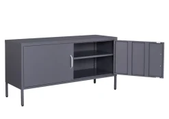 Sideboard Metall KLAUS 115 x 59 cm anthrazit