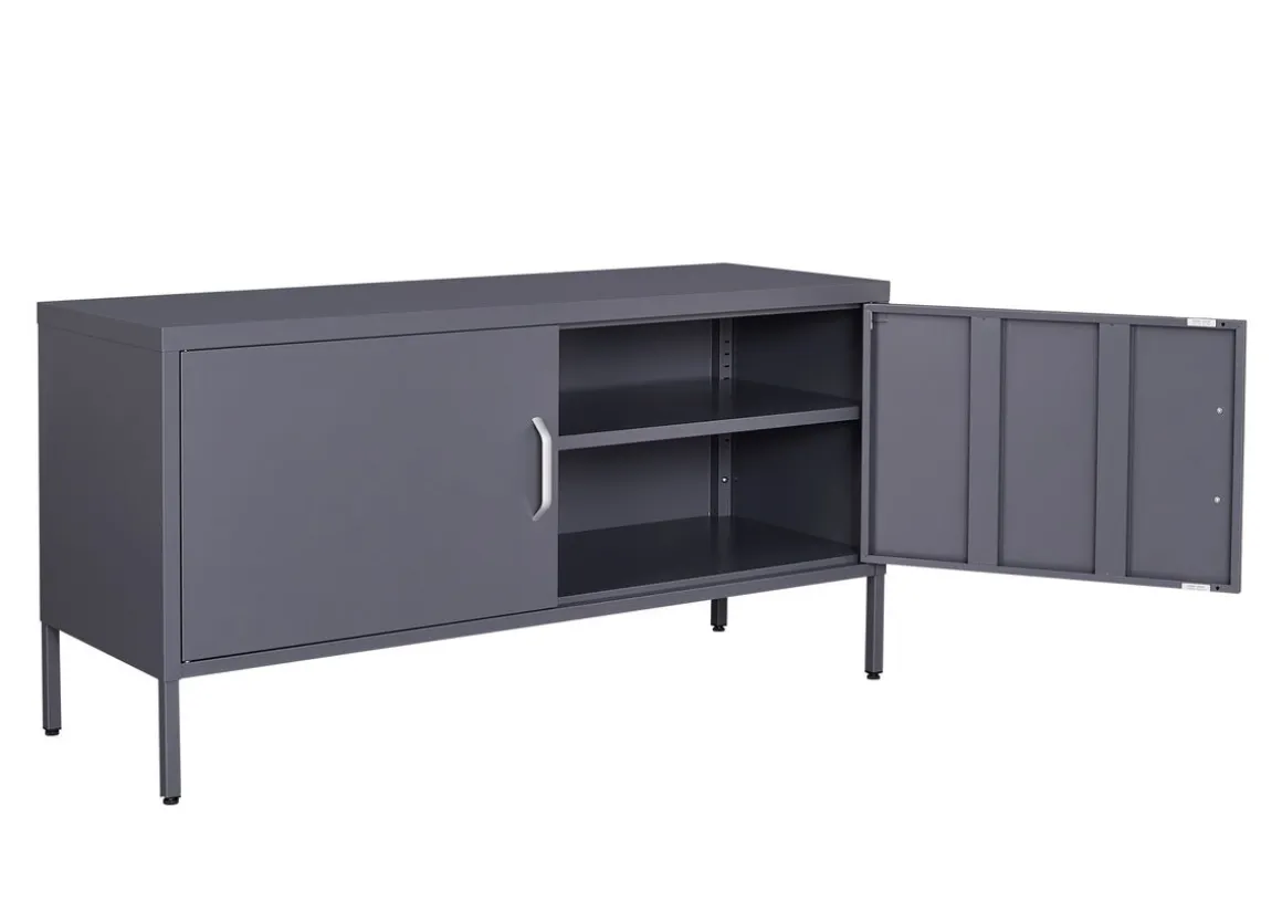 Sideboard Metall KLAUS 115 x 59 cm anthrazit