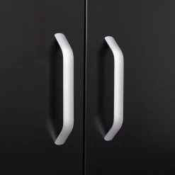 Sideboard Metall KLAUS 115 x 59 cm schwarz