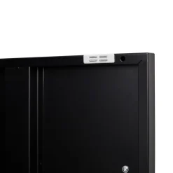 Sideboard Metall KLAUS 115 x 59 cm schwarz
