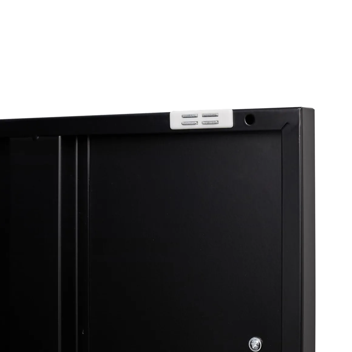 Sideboard Metall KLAUS 115 x 59 cm schwarz