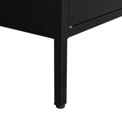 Sideboard Metall KLAUS 115 x 59 cm schwarz