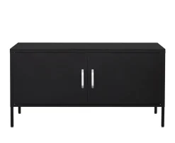 Sideboard Metall KLAUS 115 x 59 cm schwarz