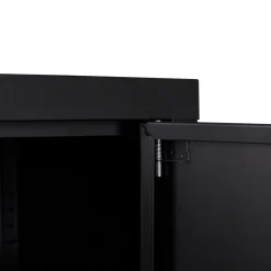 Sideboard Metall KLAUS 115 x 59 cm schwarz