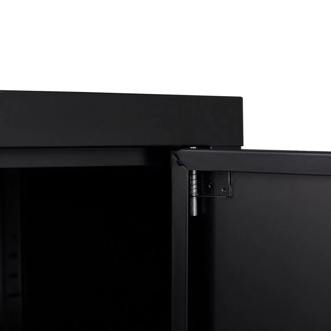 Sideboard Metall KLAUS 115 x 59 cm schwarz