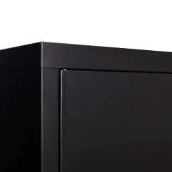 Sideboard Metall KLAUS 115 x 59 cm schwarz