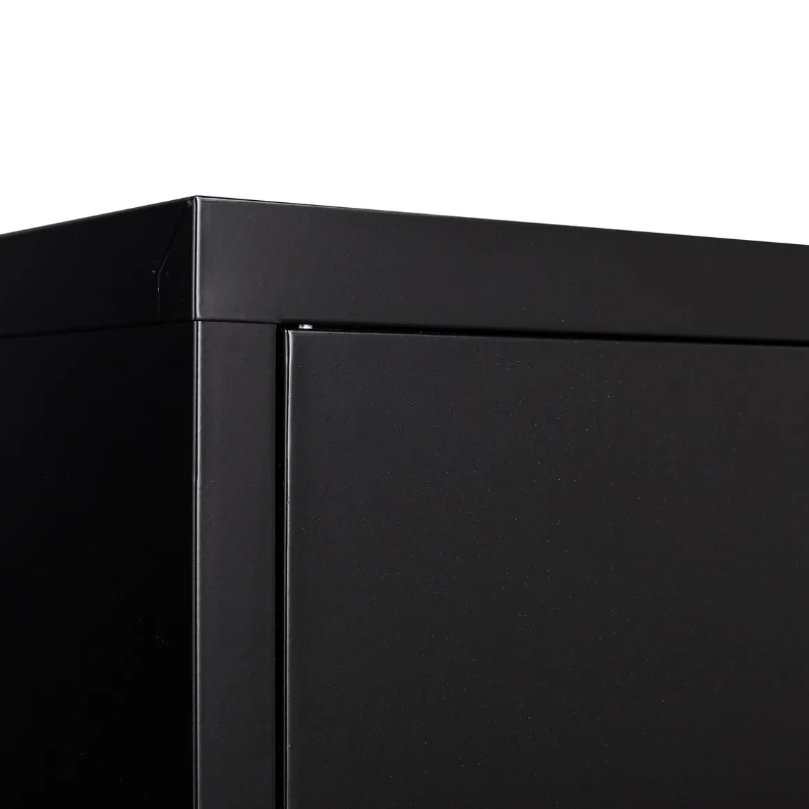 Sideboard Metall KLAUS 115 x 59 cm schwarz