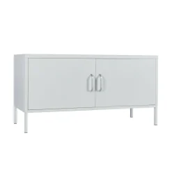 Sideboard Metall KLAUS 115 x 59 cm weiss