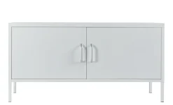 Sideboard Metall KLAUS 115 x 59 cm weiss