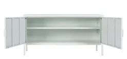 Sideboard Metall KLAUS 115 x 59 cm weiss