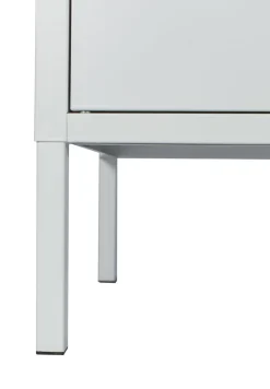 Sideboard Metall KLAUS 115 x 59 cm weiss