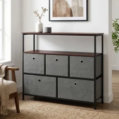 Sideboard MIKA 100 x 78 cm anthrazit