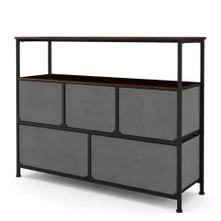 Sideboard MIKA 100 x 78 cm anthrazit