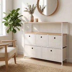 Sideboard MIKA 100 x 78 cm beige
