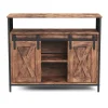 Sideboard Vintage BONITA mit Schiebetüren 100 x 80 cm