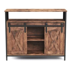 Sideboard Vintage BONITA mit Schiebetüren 100 x 80 cm
