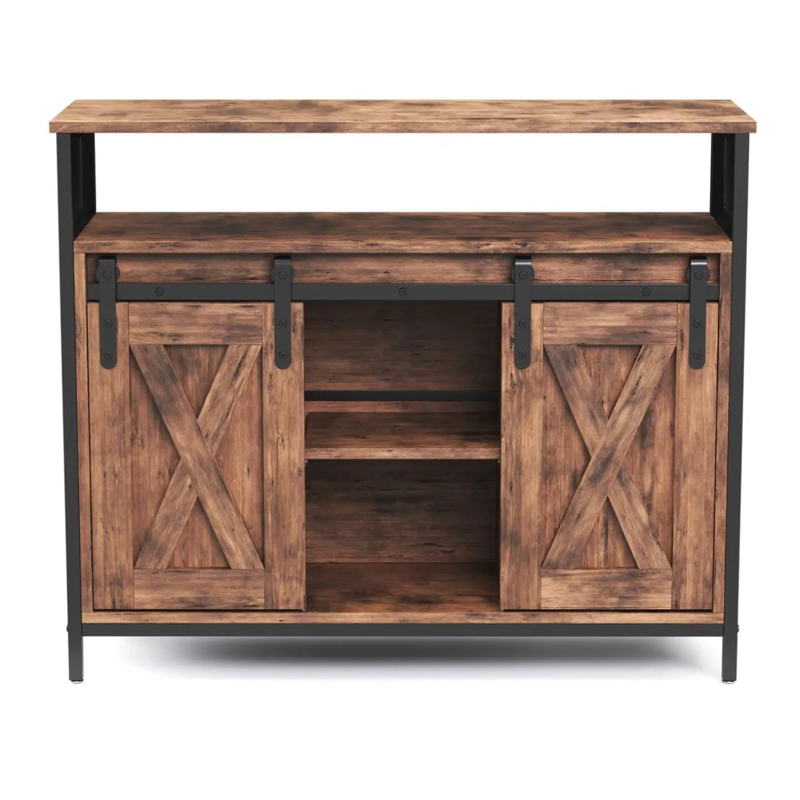 Sideboard Vintage BONITA mit Schiebetüren 100 x 80 cm