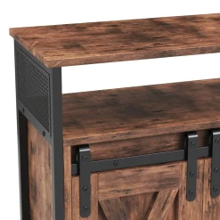 Sideboard Vintage BONITA mit Schiebetüren 100 x 80 cm